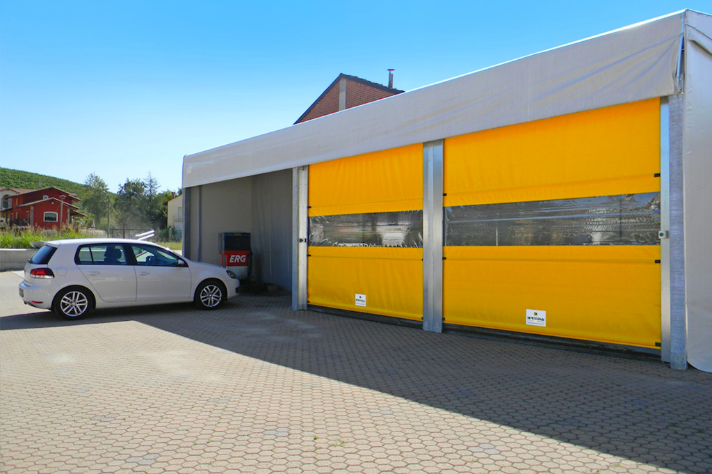 Porte ad avvolgimento rapido, ad impacchettamento rapido, autoriparanti